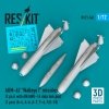 RESKIT RS72-0562 AGM-62 Walleye I missiles (2 pcs) with AN/AWG-16 data link pod (1 pcs) (A-4, A-6, A-7, F-4, F/A-18) (3D Printed) (1/72)